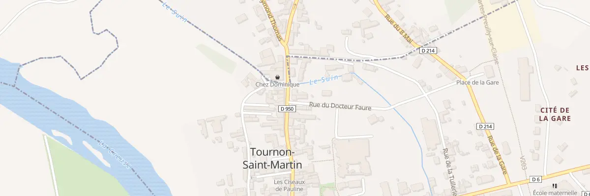 Plan du 1 Rue du Docteur Faure à Tournon-Saint-Martin