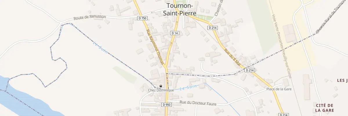Plan du 13 Rue de la Mairie à Tournon-Saint-Pierre