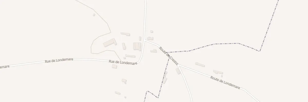 Plan du 2 Rte de Crestot à Fouqueville