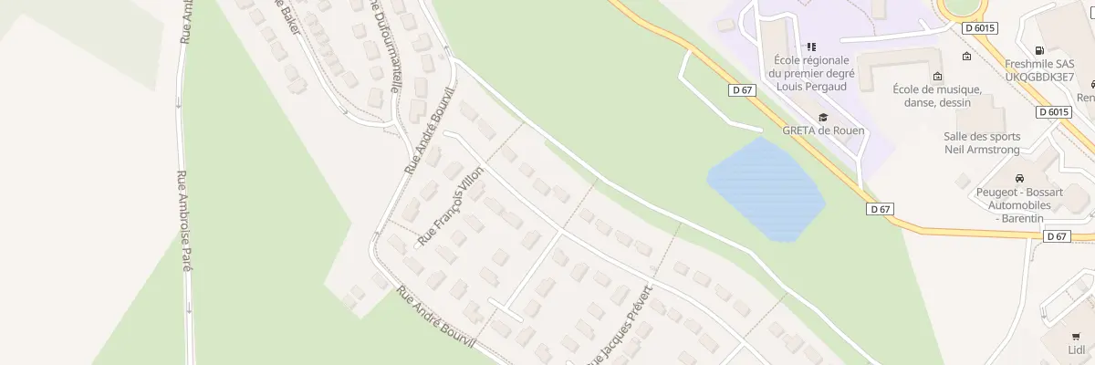Plan du 393 Rue Paul Verlaine à Barentin