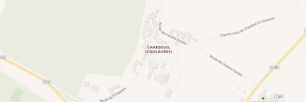 Plan du 88 Rte de la Sablière à Coulaures
