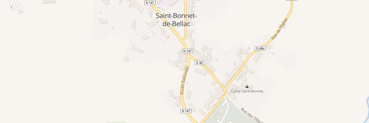 Plan du 5057 Le Bourg à Saint-Bonnet-de-Bellac