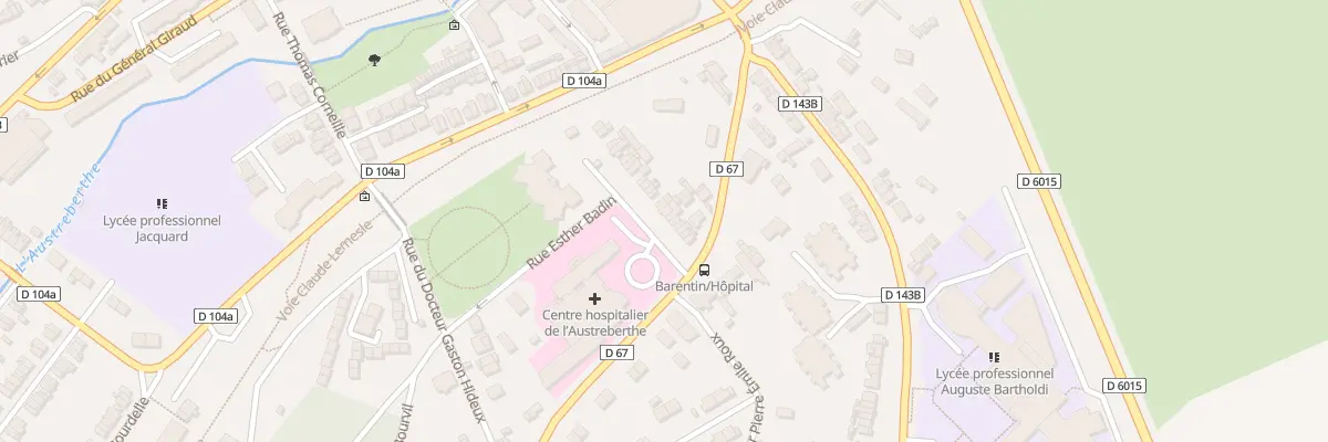 Plan du 10 Rue Esther Badin à Barentin