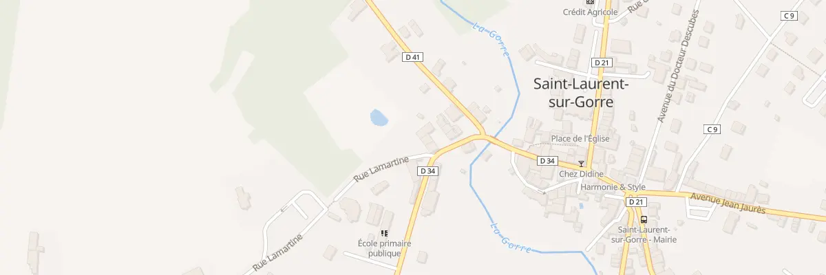 Plan du 2 Av Jean Moulin à Saint-Laurent-sur-Gorre
