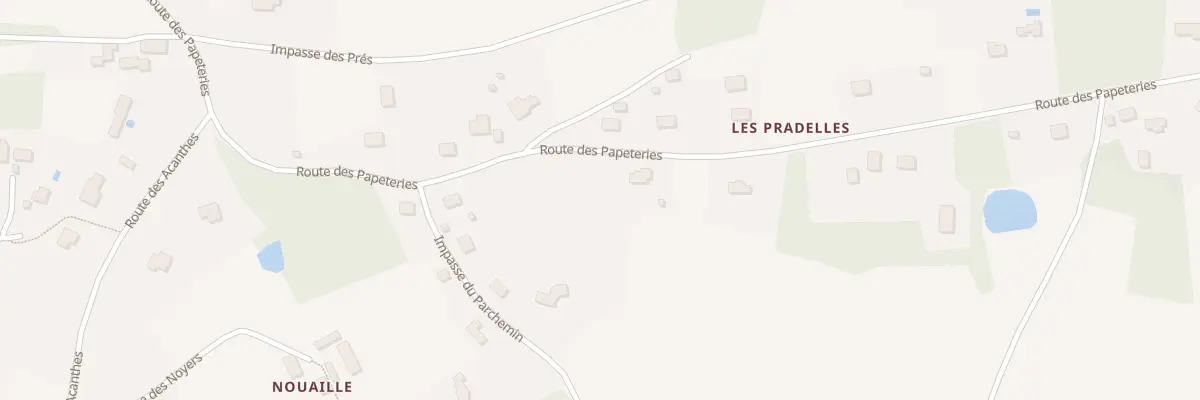 Plan du 9001 Les Pradelles Sud à Nantheuil
