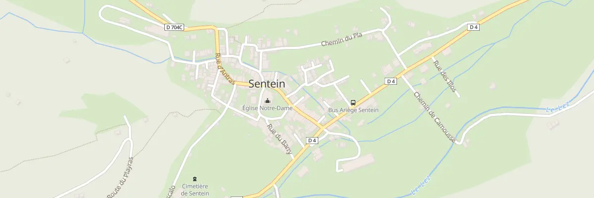 Plan du 296 Le Village à Sentein