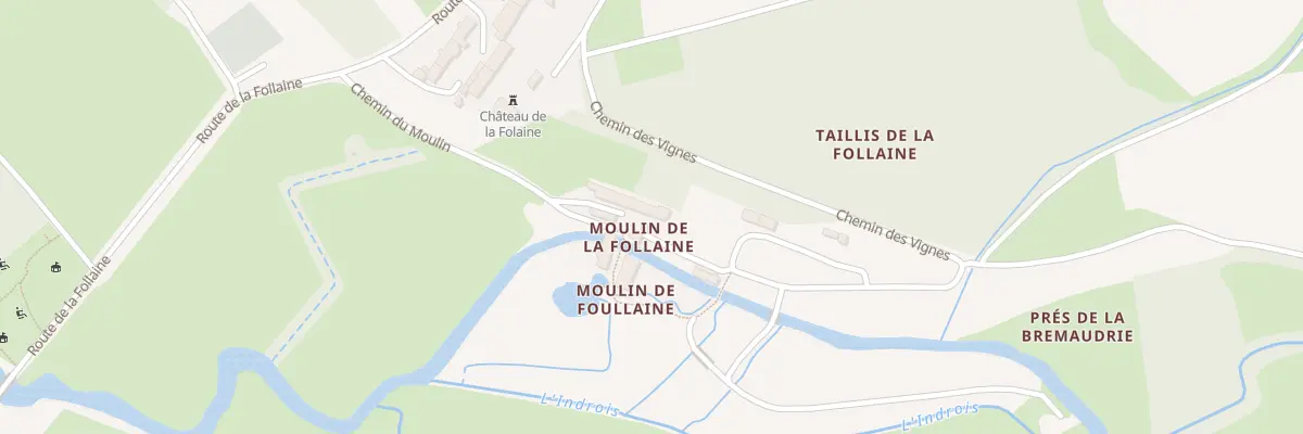 Plan du 3 Che du Moulin à Azay-sur-Indre