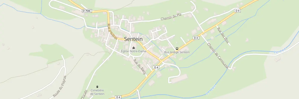 Plan du 2 Imp Piquemal à Sentein