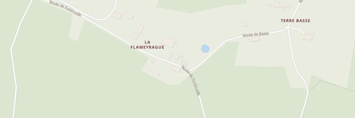 Plan du 183 La Flameyrague Nord à Capdrot