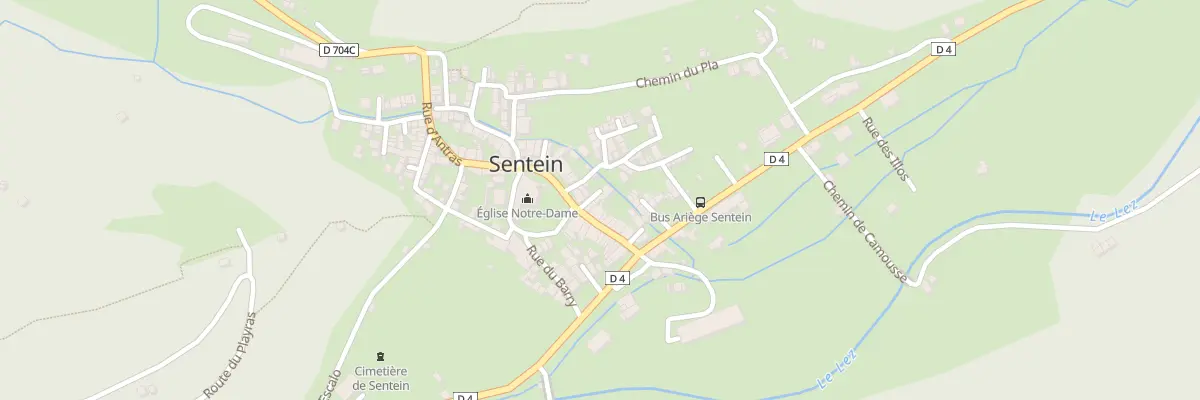 Plan du 44 Le Village à Sentein