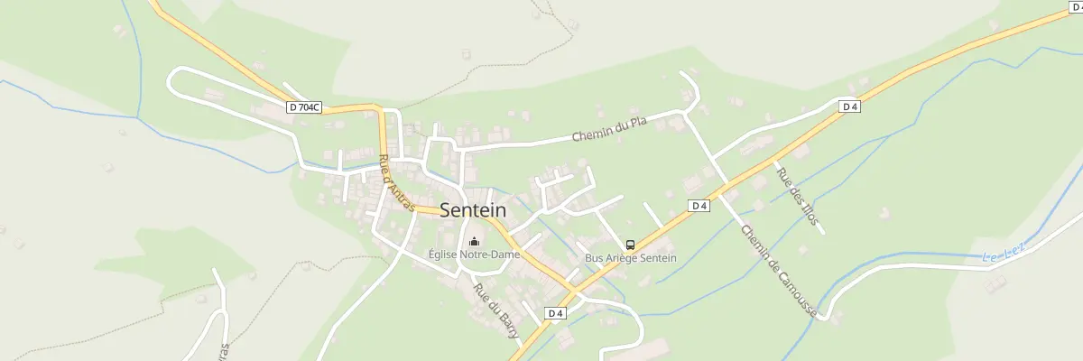 Plan du 13 Le Village à Sentein