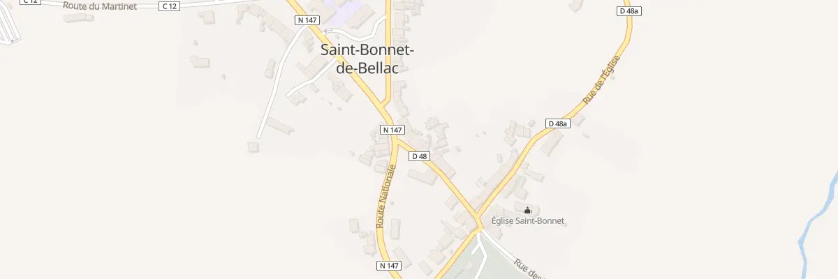 Plan du 5423 Le Bourg à Saint-Bonnet-de-Bellac
