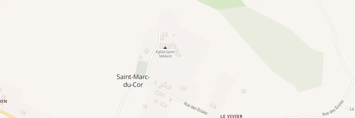 Plan du 3 Imp de l’Eglise à Saint-Marc-du-Cor