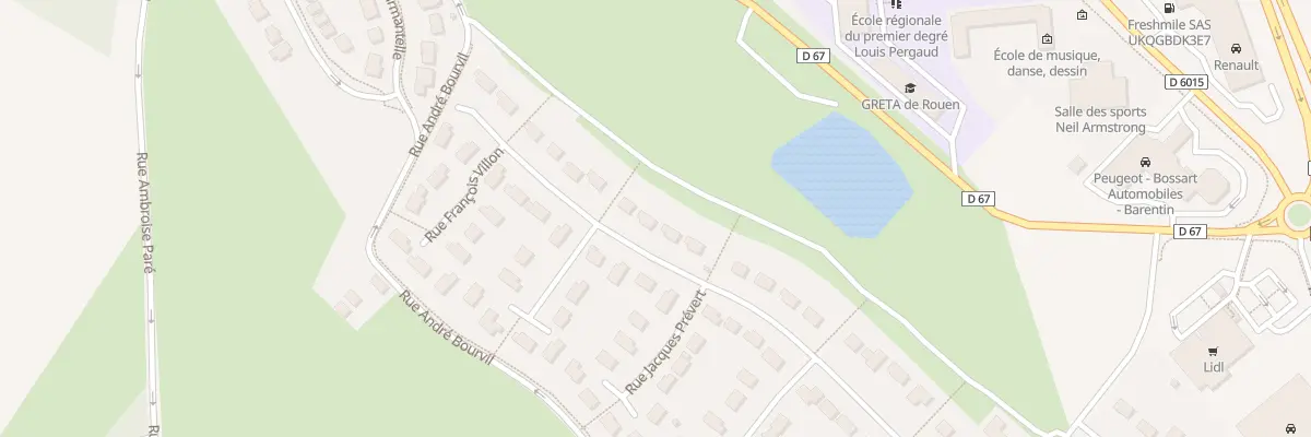 Plan du 327 Rue Paul Verlaine à Barentin