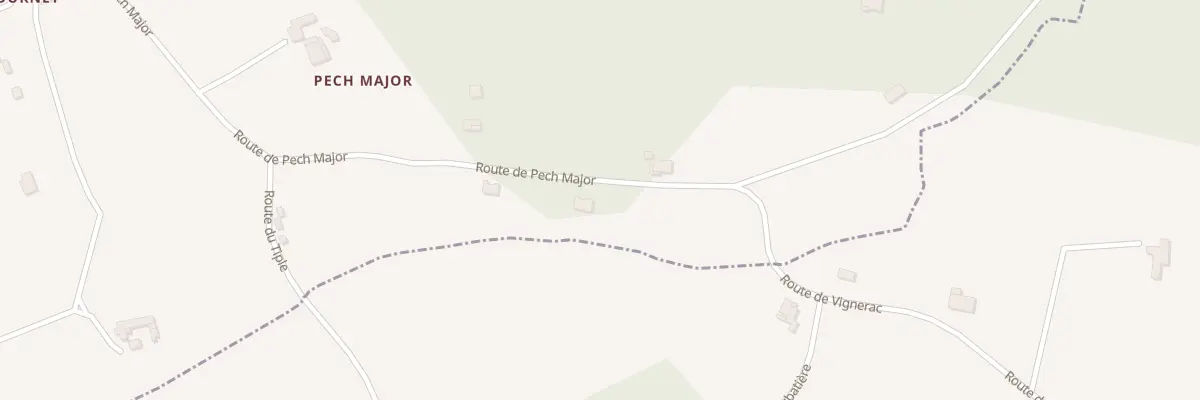 Plan du 772 Rte de Pech Major à Cuzorn