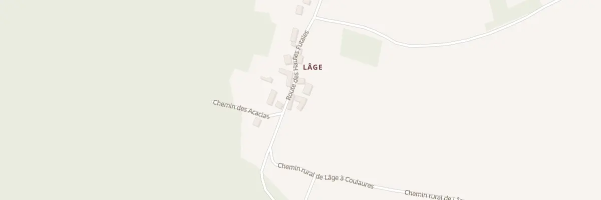 Plan du 886 Rte des Hautes Futaies à Coulaures