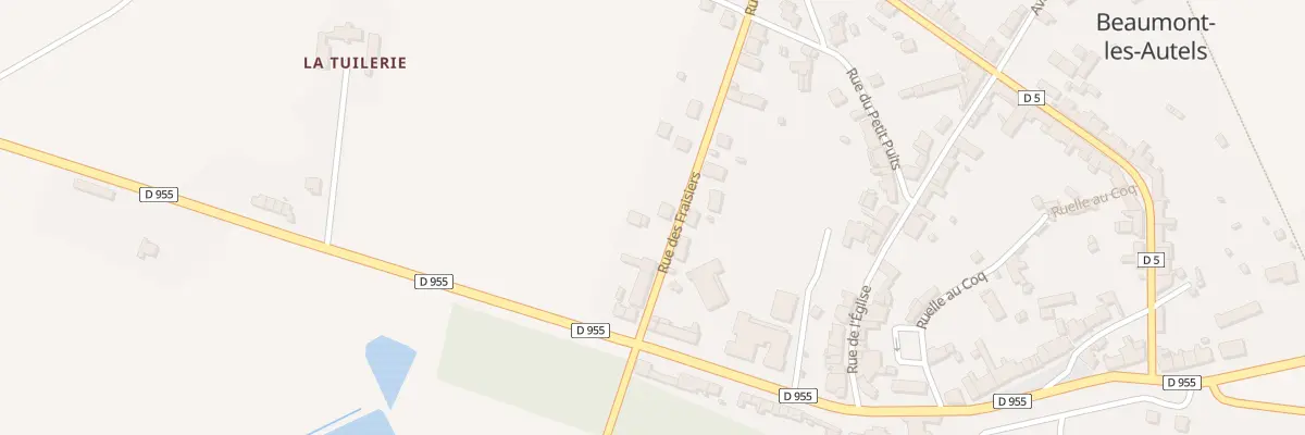 Plan du 1 Rue des Fraisiers à Beaumont-les-Autels