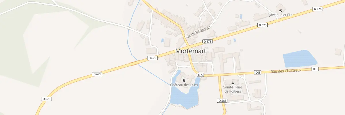 Plan du 1 Rue Saint-hilaire à Mortemart