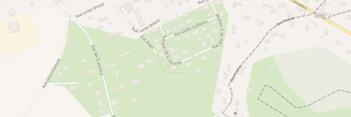 Plan du 93 Rue Jean de la Varende à Saint-Ouen-du-Tilleul