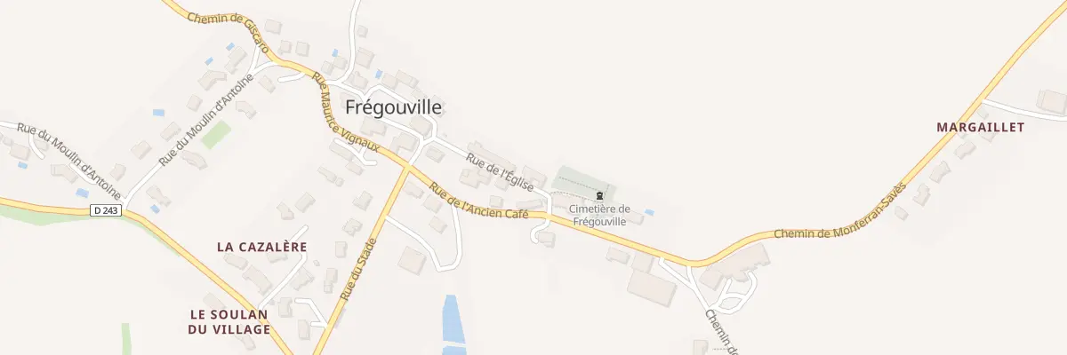 Plan du 107 Rue de l’Eglise à Frégouville