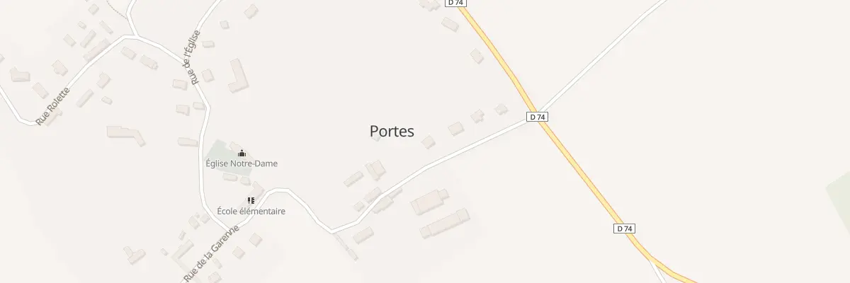 Plan du 8 Rue de la Garenne à Portes