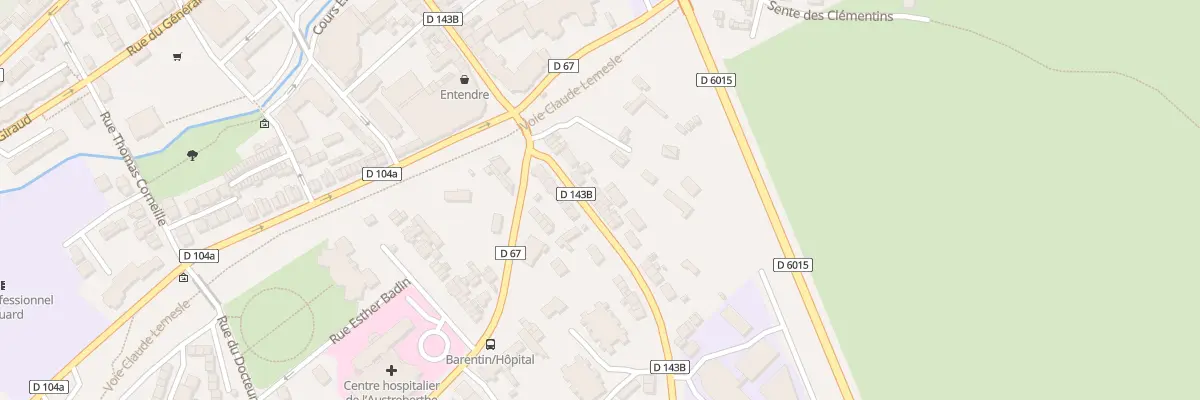Plan du 22 Av Aristide Briand à Barentin