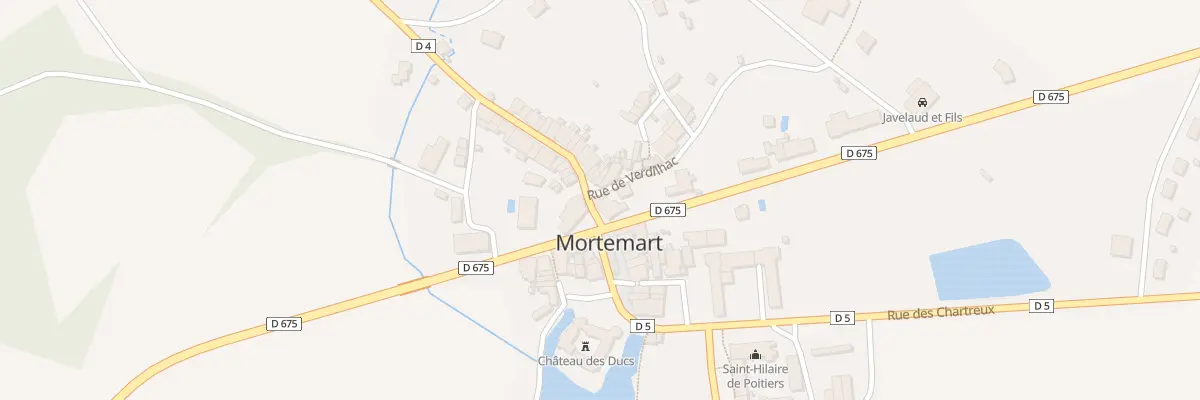 Plan du 4 Rue de l’Echauguette à Mortemart