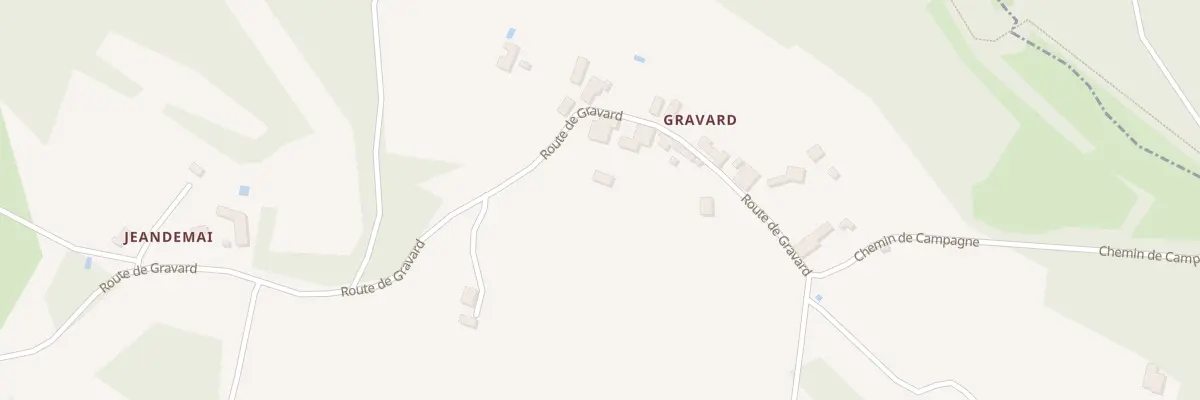 Plan du 967 Gravard à Audrix