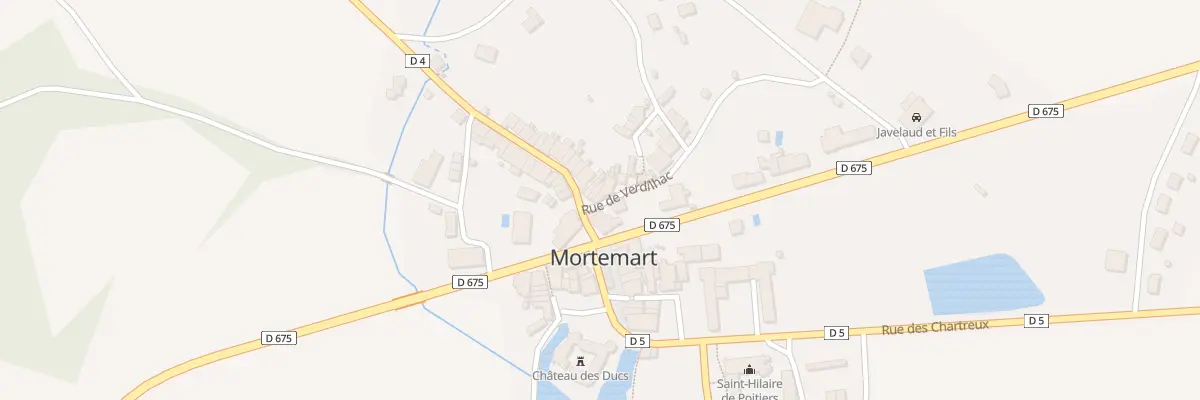 Plan du 1 Rue de Verdilhac à Mortemart