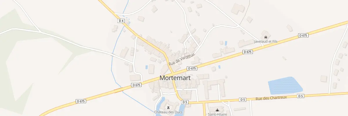 Plan du 6 Rue de l’Echauguette à Mortemart
