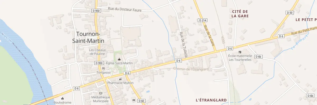 Plan du 15 Rue de la Gare à Tournon-Saint-Martin
