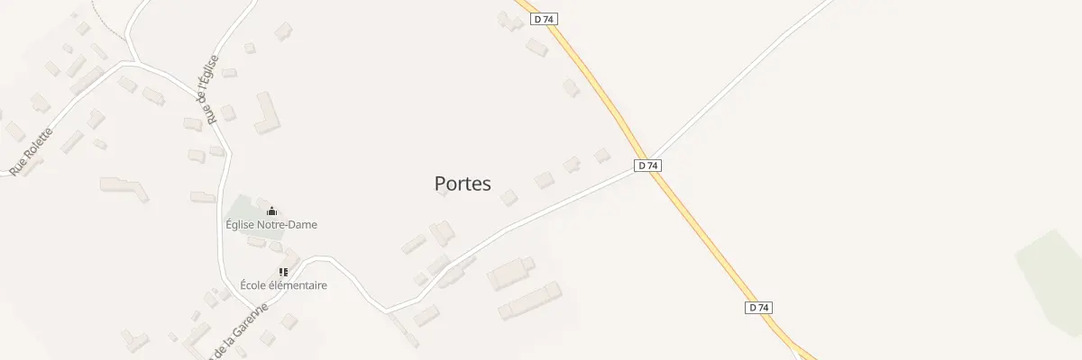 Plan du 6 Rue de la Garenne à Portes