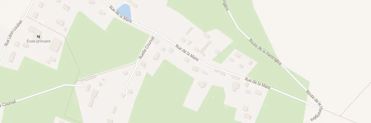 Plan du 22 Rue de la Mare à Fouqueville