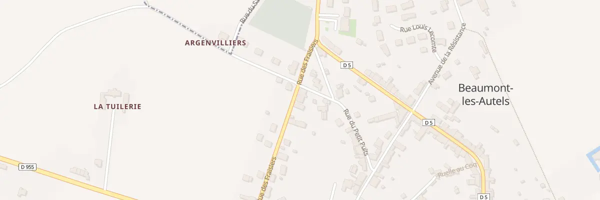 Plan du 20 Rue des Fraisiers à Beaumont-les-Autels