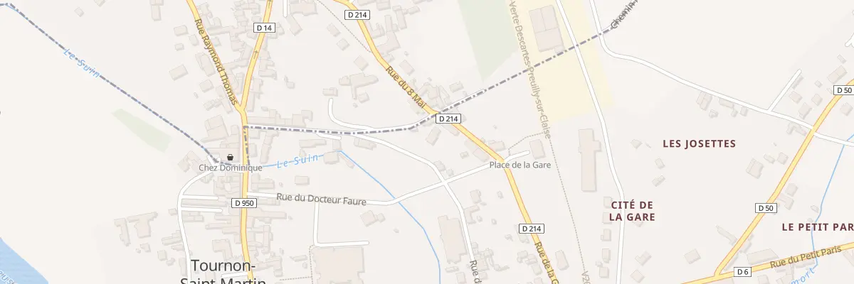 Plan du 51 Rue de la Gare à Tournon-Saint-Martin