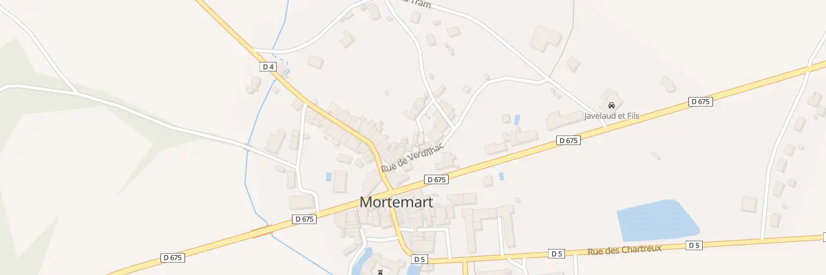 Plan du 3 Rue de Verdilhac à Mortemart