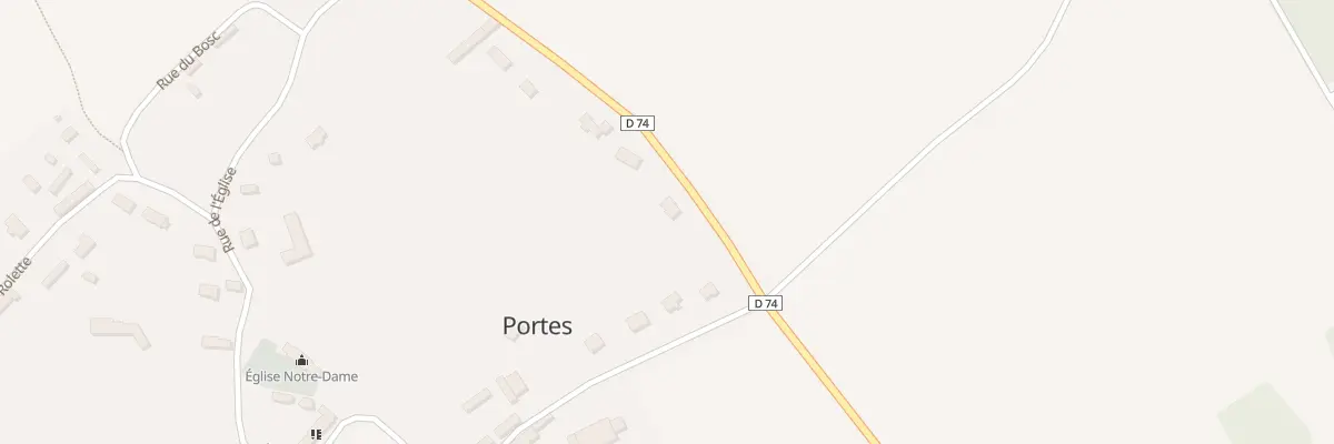 Plan du 1 Rte d’Émanville à Portes