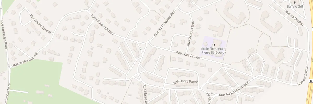 Plan du 11 Rue Auguste Detoeuf à Barentin