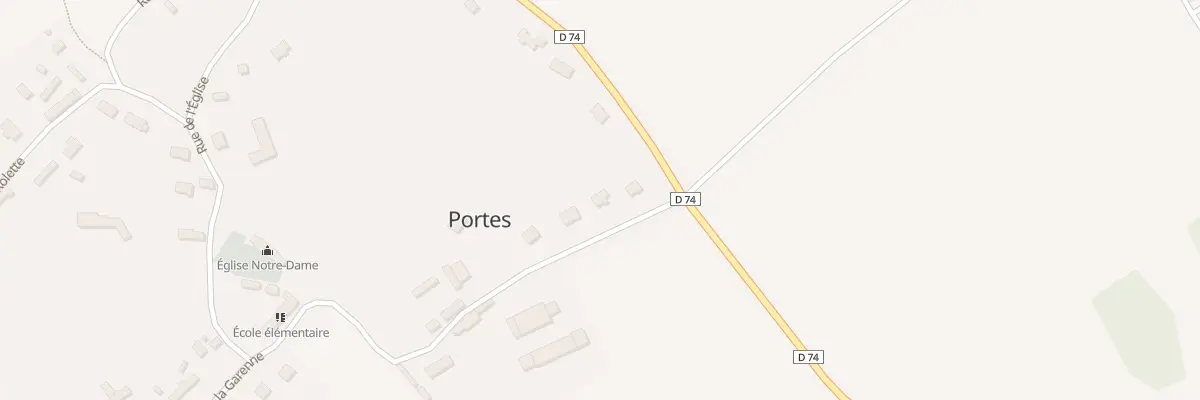 Plan du 4 Rue de la Garenne à Portes