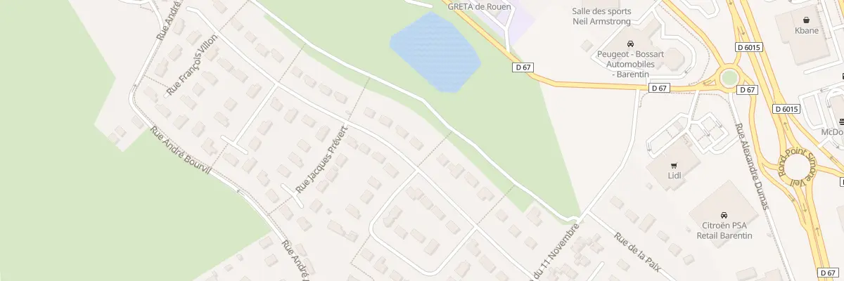 Plan du 185 Rue Paul Verlaine à Barentin