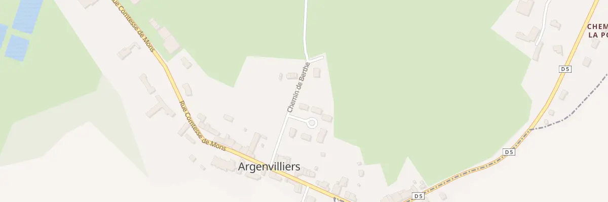 Plan du 6 Che de Berthe à Argenvilliers