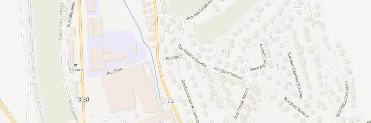 Plan du 11 Rue Eugène Boudin à Barentin
