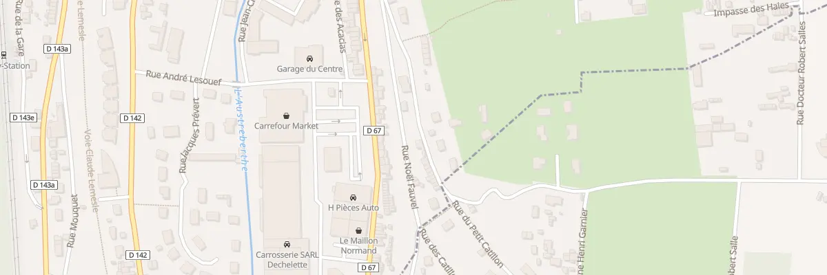 Plan du 20 Rue Noël Fauvel à Pavilly