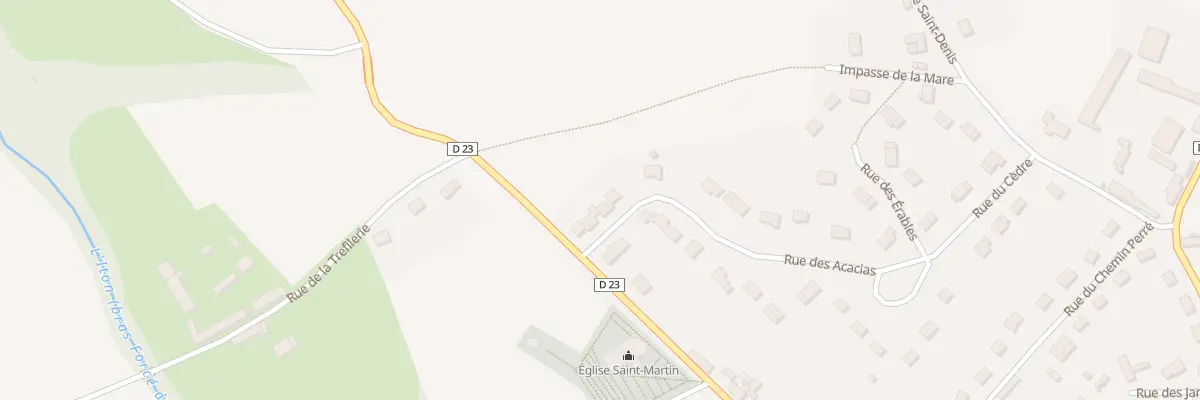 Plan du 12 Rue des Acacias à Mesnils-sur-Iton