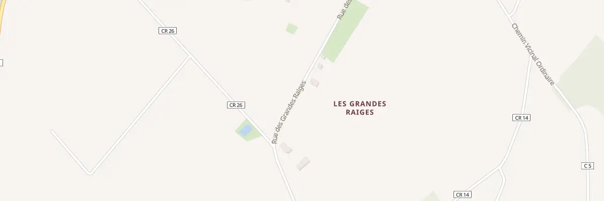 Plan du 1 Les Grandes Raiges à Lurais