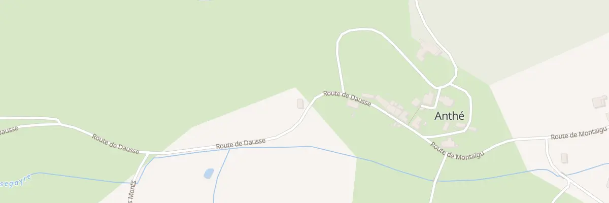 Plan du 214 Rte de Dausse à Anthé