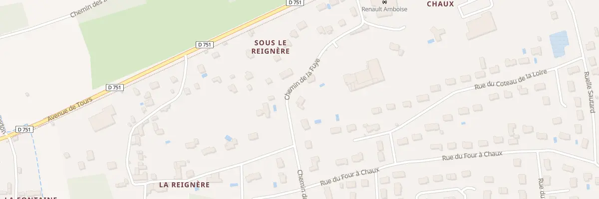 Plan du 241 Che de la Fuye à Amboise