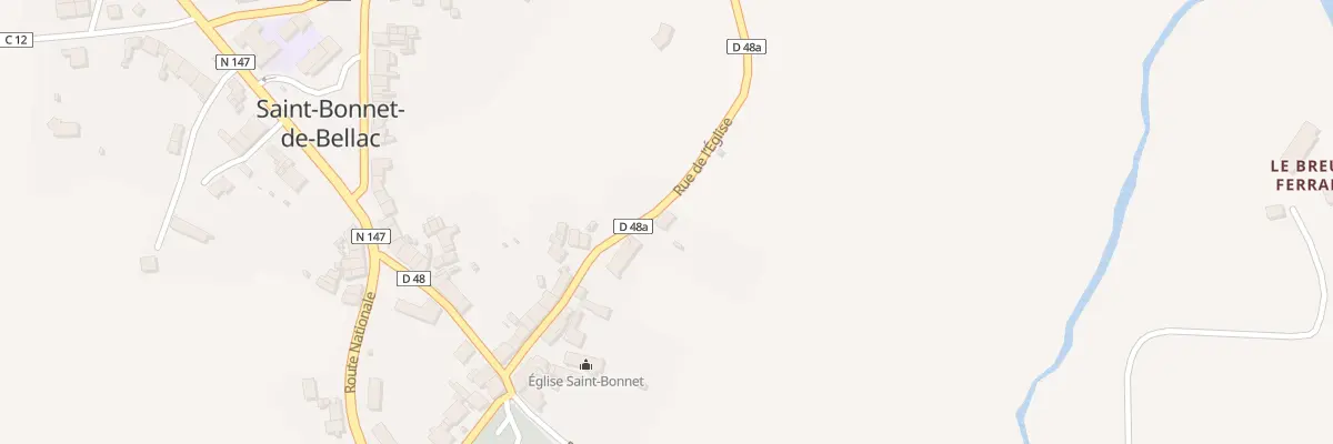 Plan du 5038 Le Bourg à Saint-Bonnet-de-Bellac