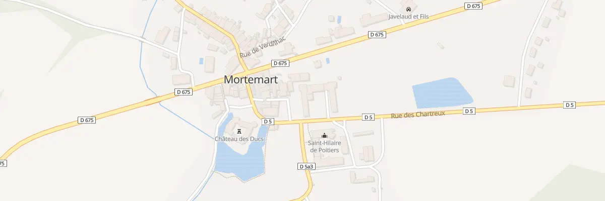 Plan du 2 Pl des Carmes à Mortemart