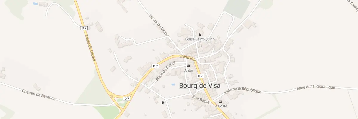 Plan du 5152 Pl du Foirail à Bourg-de-Visa